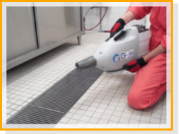 害虫駆除　施工中